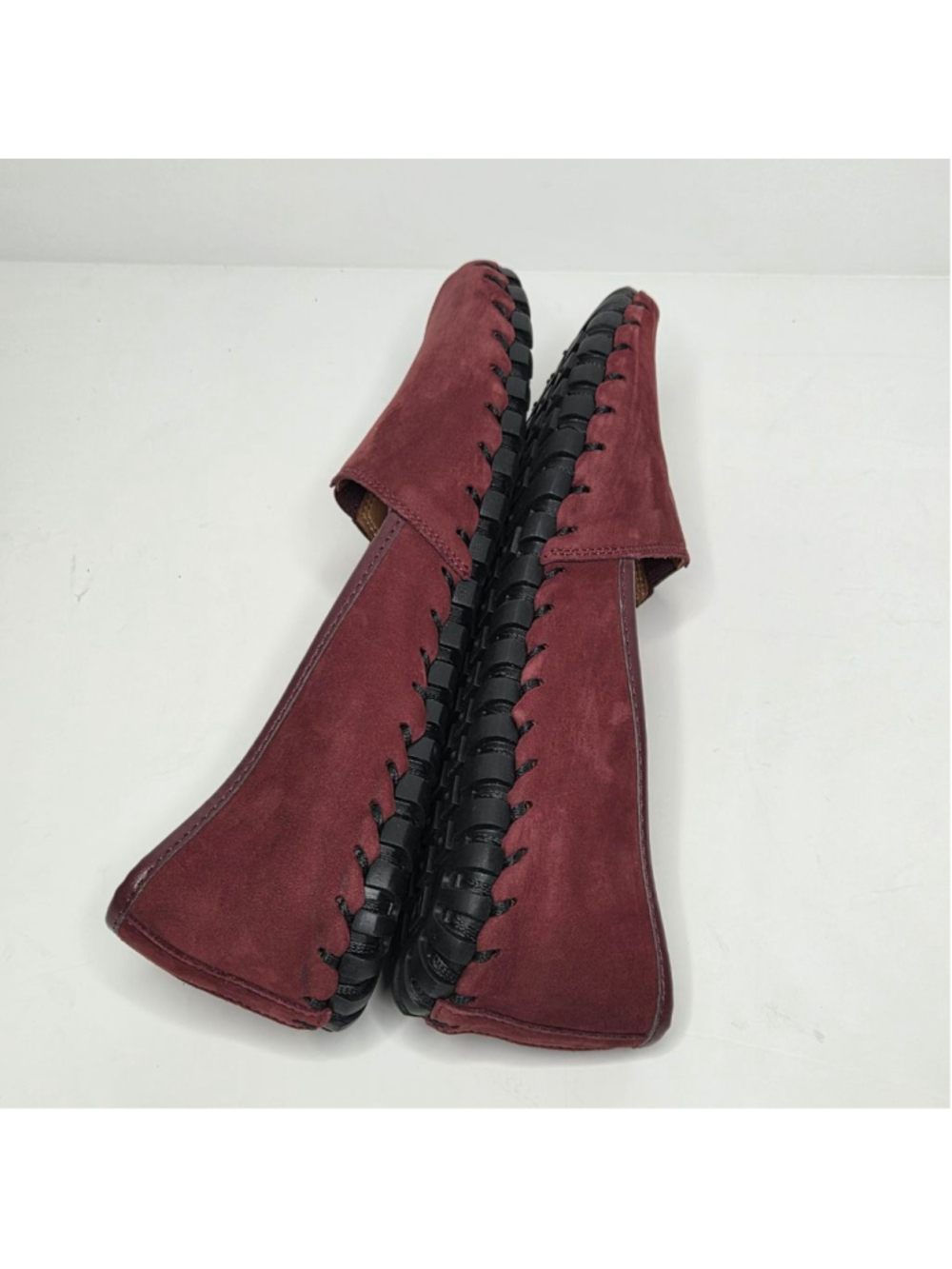 Spring Step Kathaleta Bordeaux Suede Burgundy Loafers Women's Size 41 US 9.5- 10 - Picture 8 of 13